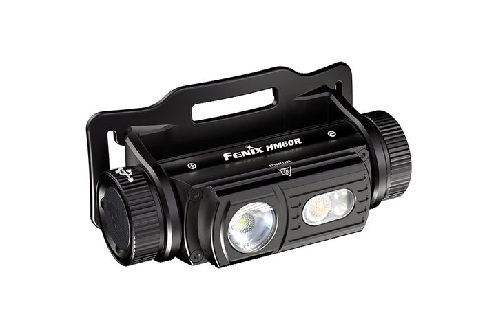 Fenix HM60R LED headlamp as viewed from a front left angle