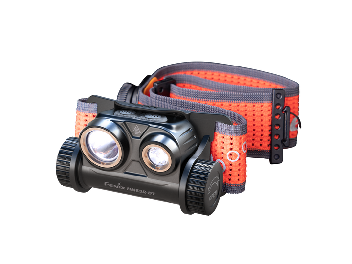 Fenix HM65R-DT trail running headlamp with folded headlamp