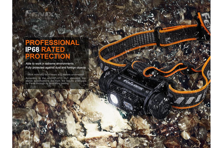 Fenix HM70R rechargeable headlamp under water