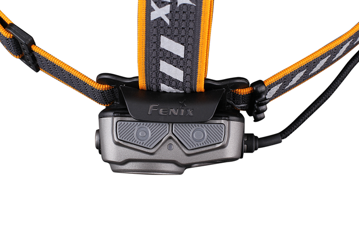 Fenix HP16R Rechargeable Headlamp as viewed from the top