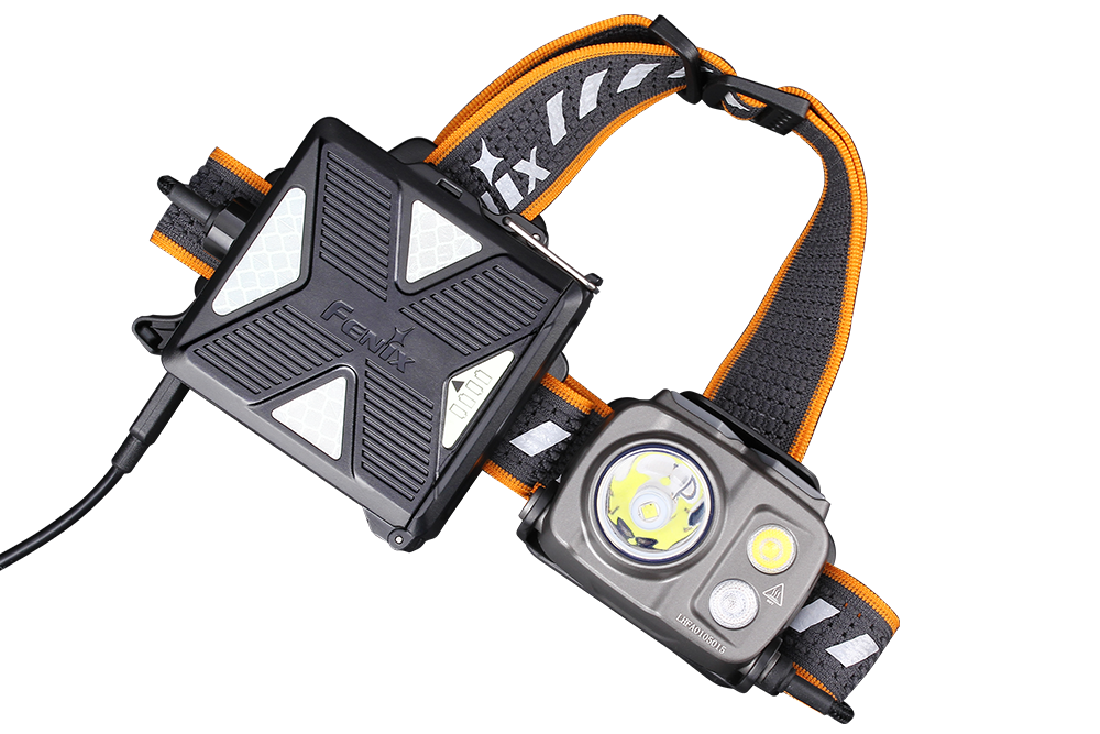 Fenix HP16R Rechargeable Headlamp with battery pack