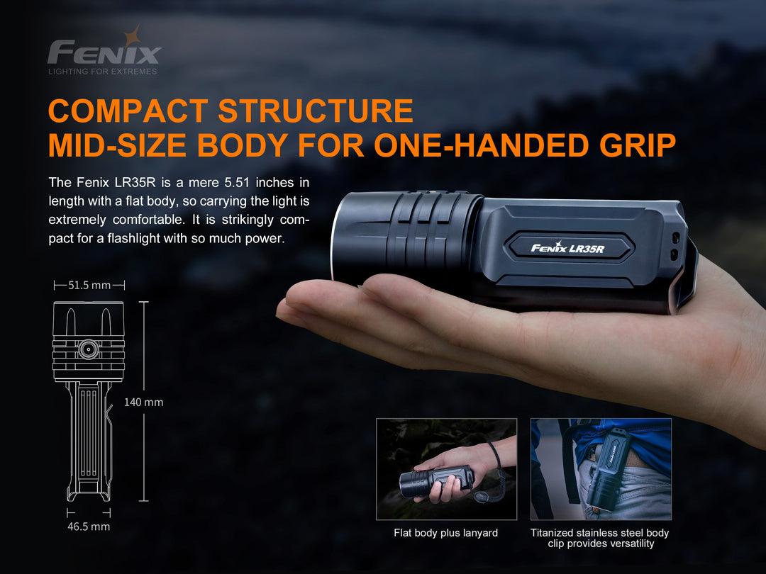Fenix LR35R Rechargeable LED Flashlight Fenix LR35R Rechargeable LED Flashlight