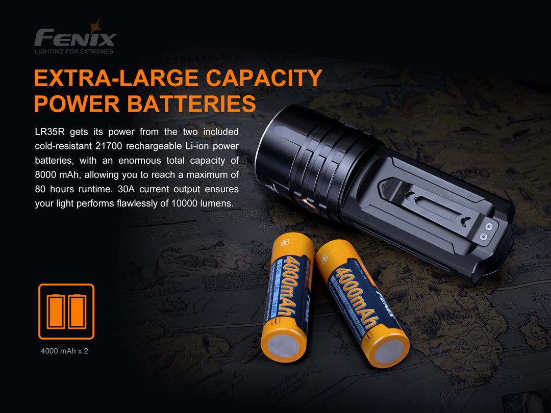 Fenix LR35R Rechargeable LED Flashlight Fenix LR35R Rechargeable LED Flashlight