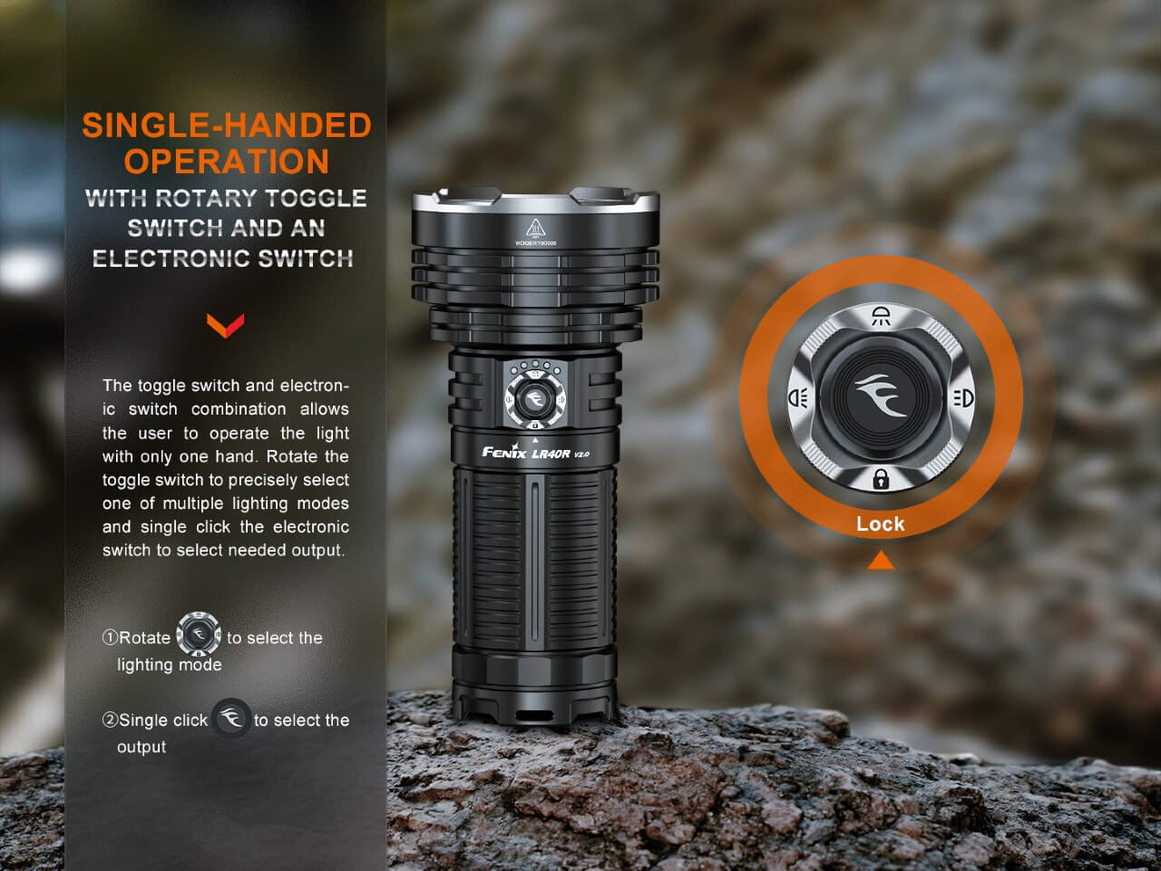Fenix LR40R V2.0 Rechargeable LED Searchlight – Fenix Store