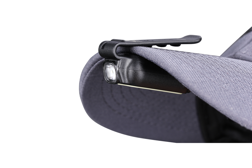 Fenix Mini-Lite clipped onto a cap