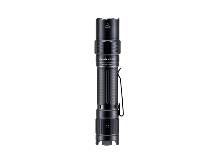 Fenix PD35R Compact Flashlight viewed from above