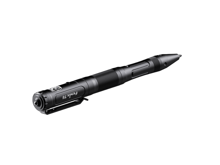 Fenix T6 Tactical Pen Light in black viewed from the left