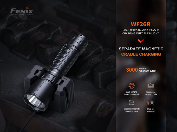 Fenix WF26R Cradle Charging LED Work Flashlight