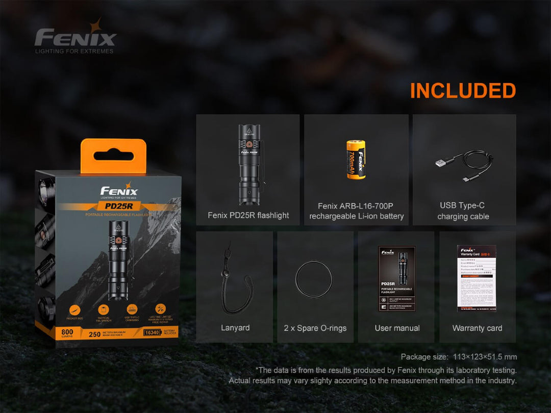 Fenix PD25R Rechargeable LED Flashlight