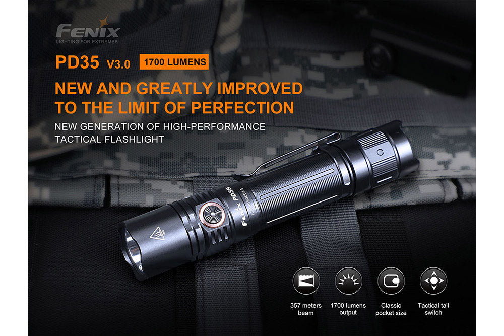 Fenix PD35 V3.0 Everyday Carry Flashlight 1700 Lumens – Fenix Store