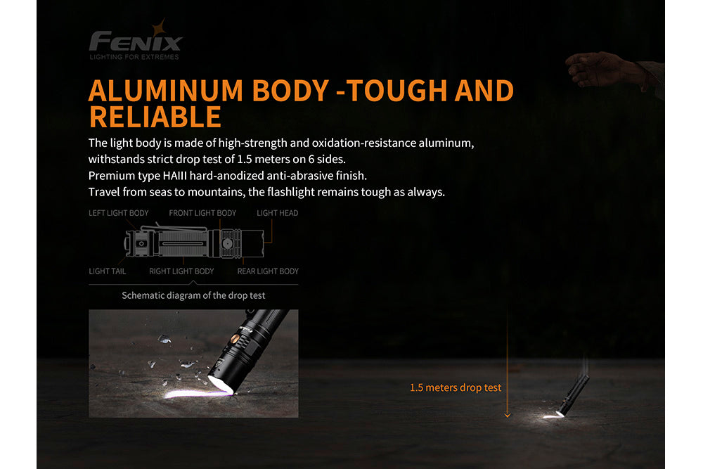 Fenix PD36R Tactical LED Flashlight - 1600 Lumens – Fenix Store