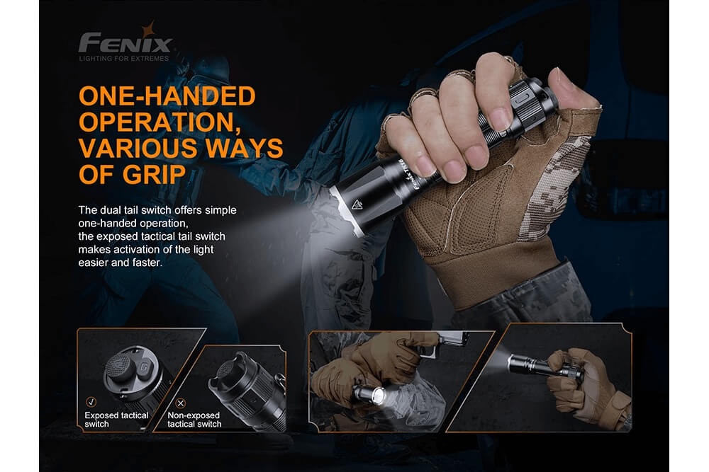 fenix bronze multicam flashlight PD35 V3.0 Varusteleka Its runtime reaches up to 68 hours in Eco mode and the magnetic base affords hands Fenix PD35 TAC Tactical Edition