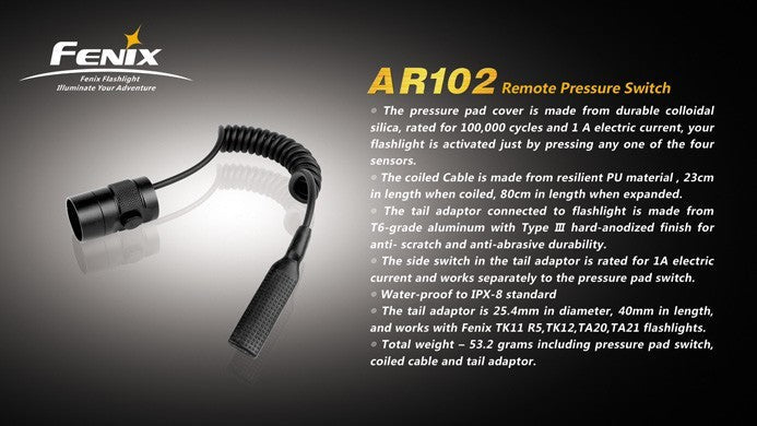 Fenix AER-01 Remote Pressure Switch - Discontinued - Fenix Store