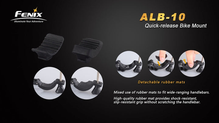 Fenix ALB-10 Quick-Release Bike Mount - Fenix Store