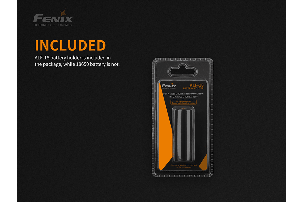Fenix ALF-18 Battery Adapter - Fenix Store
