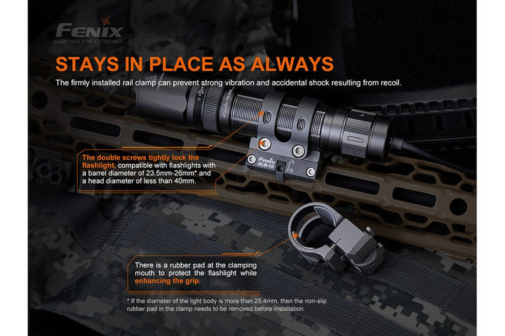 Fenix ALG-16 Tactical Light Multi-Rail Mount - Fenix Store