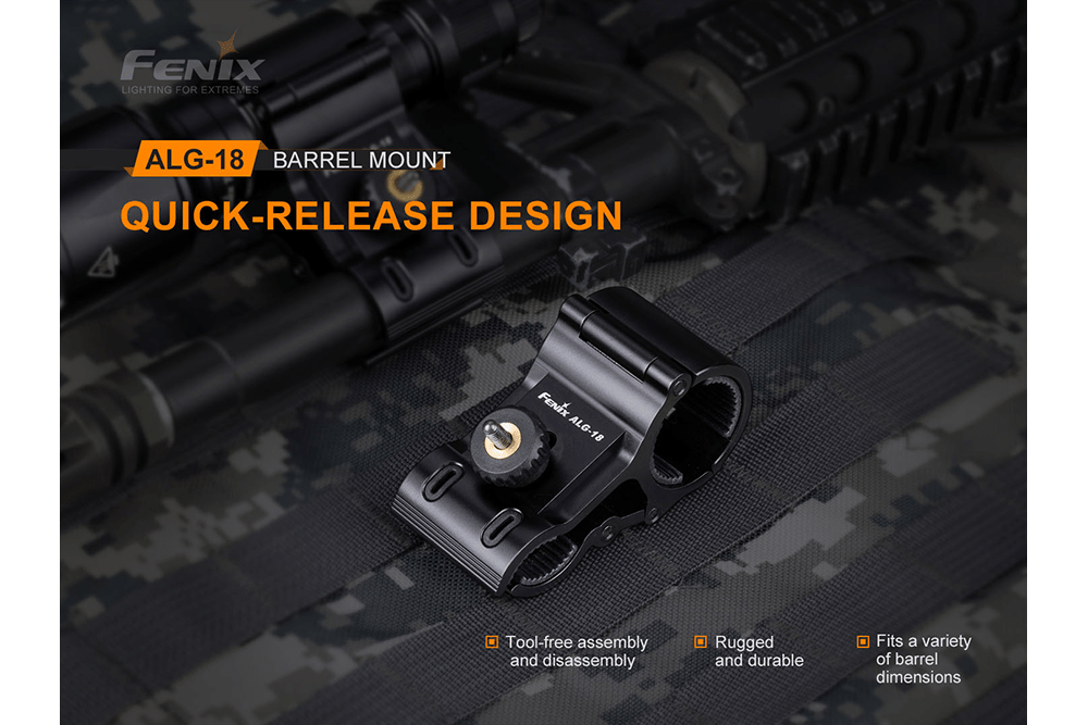 Fenix ALG-18 Flashlight Barrel Mount - Fenix Store