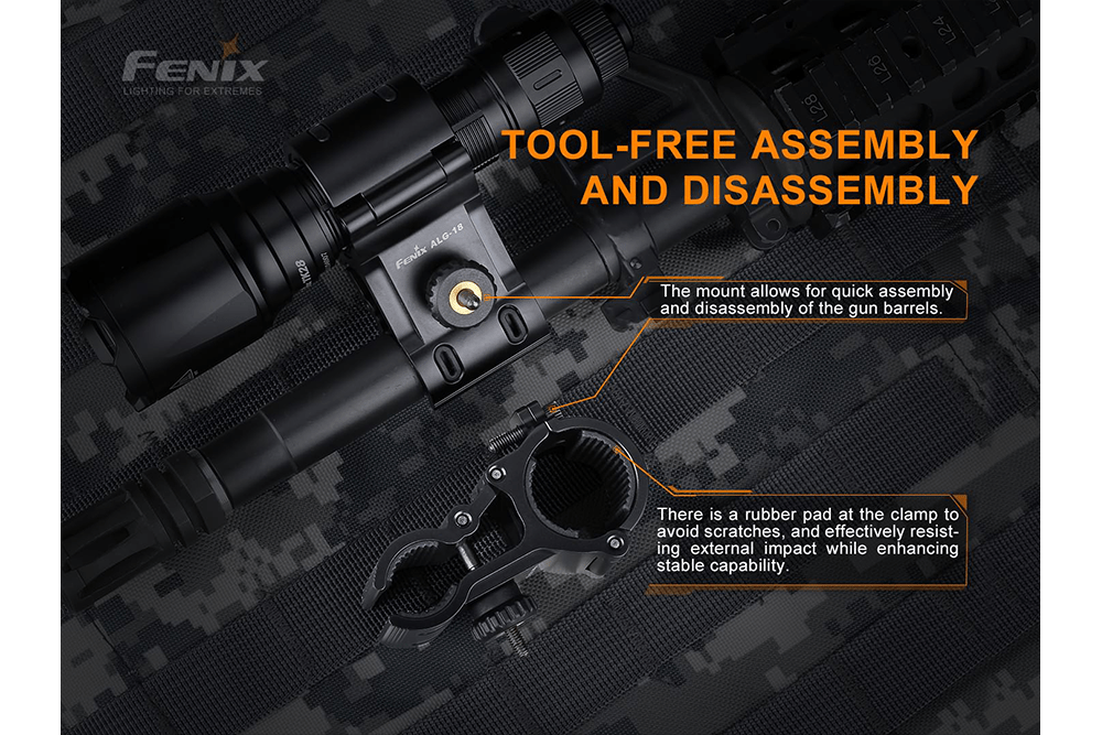 Fenix ALG-18 Flashlight Barrel Mount - Fenix Store