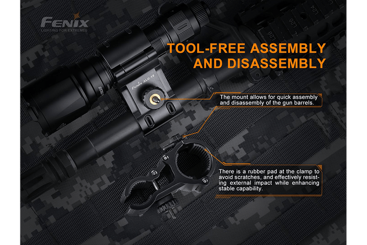 Fenix ALG-18 Flashlight Barrel Mount - Fenix Store