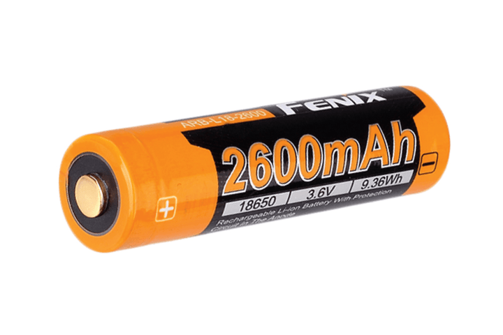 Fenix ARB-L18-2600 High-Capacity 18650 Battery - 2600mAh - Fenix Store