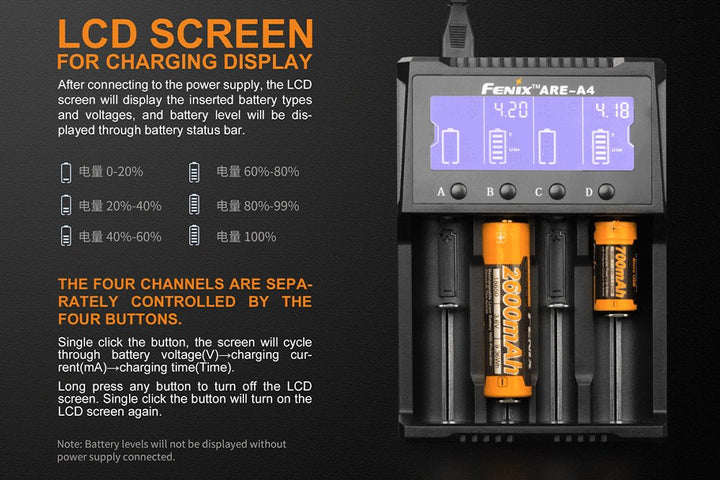 Fenix ARE-A4 Multifunctional Battery Charger - Fenix Store