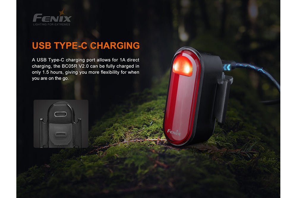 Fenix BC05R V2.0 Rechargeable Bicycle Tail Light - Fenix Store