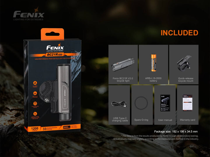 Fenix BC21R V3.0 LED Bike Light - Discontinued - Fenix Store