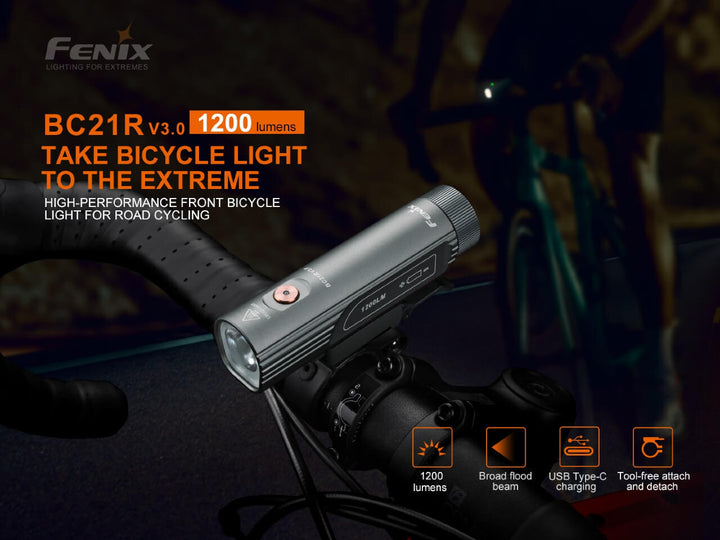 Fenix BC21R V3.0 LED Bike Light - Discontinued - Fenix Store