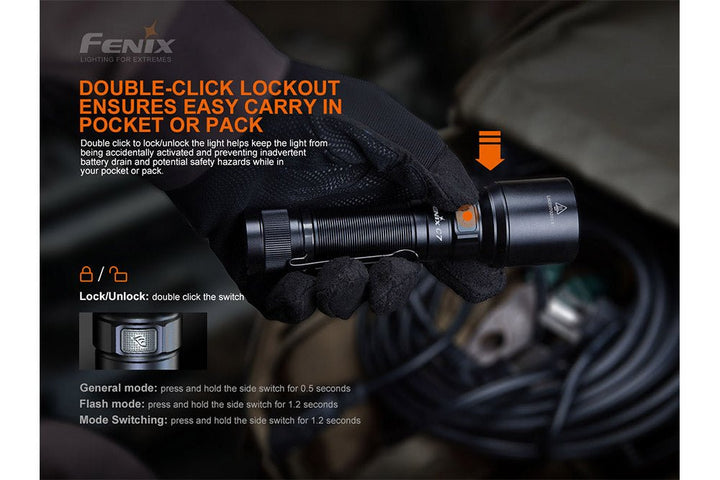 Fenix C7 High-performance Rechargeable LED Flashlight - 3000 Lumens - Fenix Store