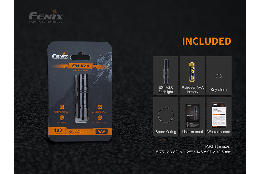 Fenix E01 V2.0 AAA LED Flashlight - Fenix Store