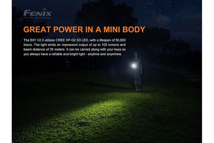 Fenix E01 V2.0 AAA LED Flashlight - Fenix Store
