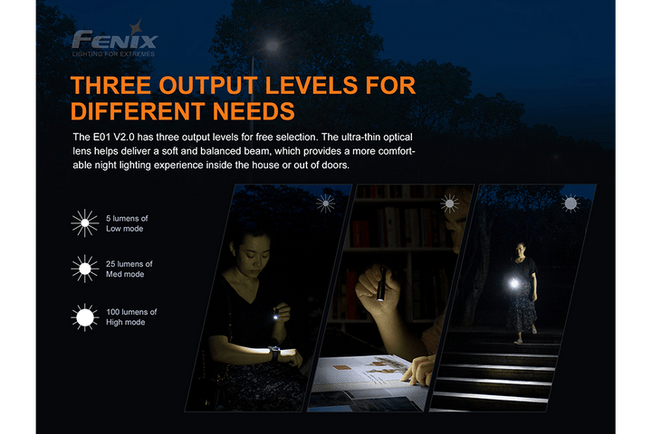 Fenix E01 V2.0 AAA LED Flashlight - Fenix Store