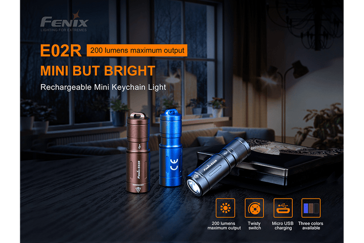 Fenix E02R LED Keychain Light - Discontinued - Fenix Store