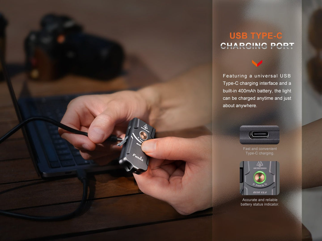 Fenix E03R V2 Keychain Flashlight - Fenix Store