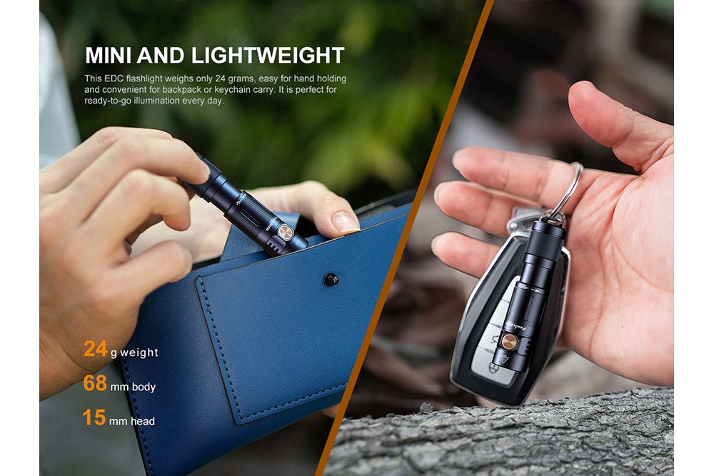 Fenix E05R Mini Keychain LED Flashlight - 400 Lumens - Fenix Store