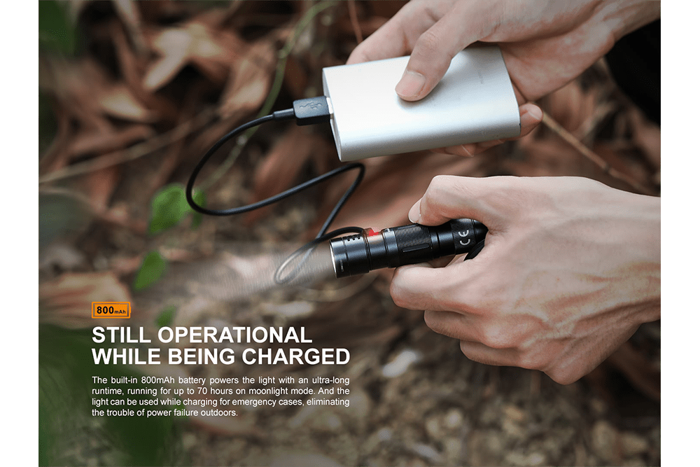 Fenix E09R Rechargeable High-Output Flashlight - 600 Lumens - Fenix Store
