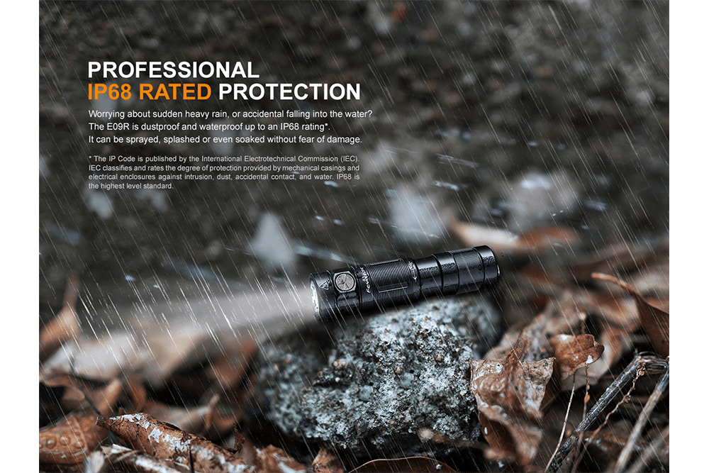 Fenix E09R Rechargeable High-Output Flashlight - 600 Lumens - Fenix Store