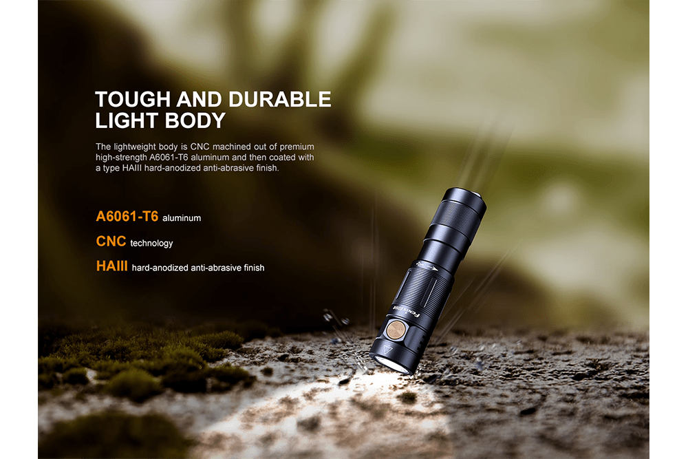 Fenix E09R Rechargeable High-Output Flashlight - 600 Lumens - Fenix Store