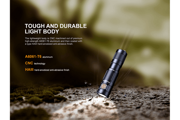 Fenix E09R Rechargeable High-Output Flashlight - 600 Lumens - Fenix Store