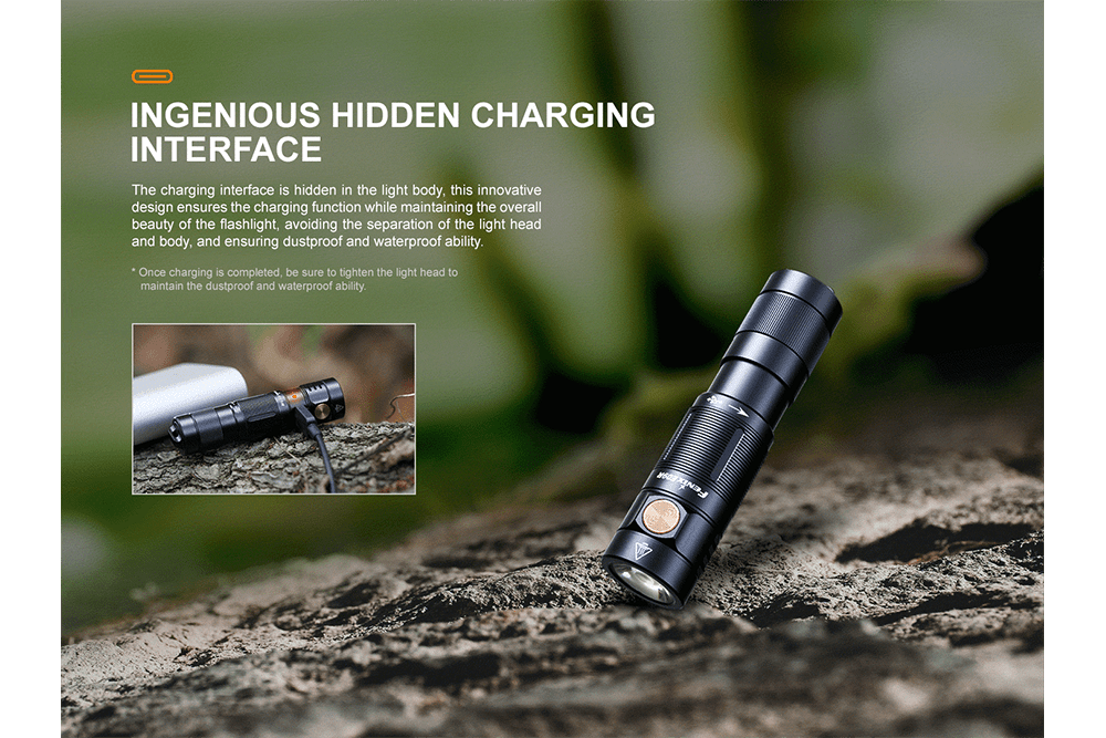 Fenix E09R Rechargeable High-Output Flashlight - 600 Lumens - Fenix Store