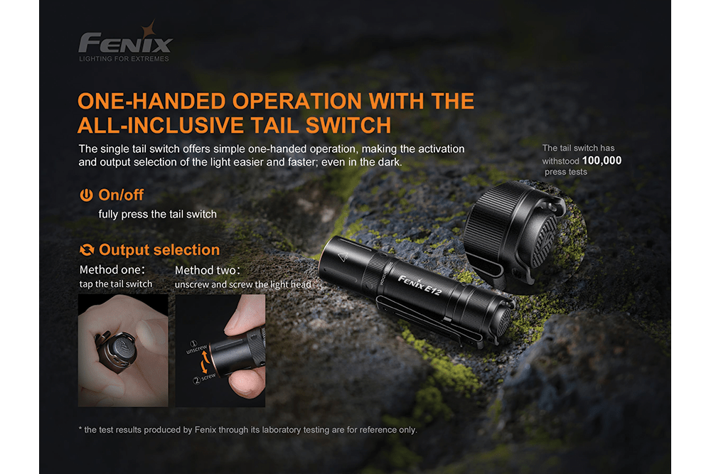 Fenix E12 V2.0 AA LED Flashlight - Discontinued - Fenix Store