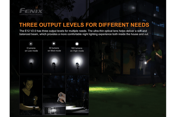Fenix E12 V2.0 AA LED Flashlight - Discontinued - Fenix Store