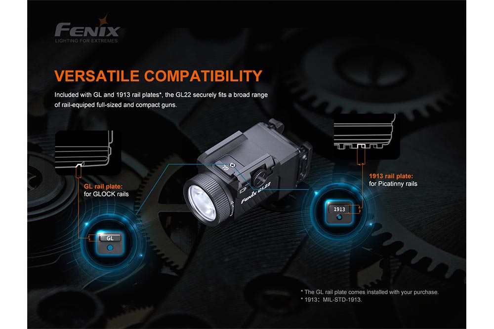 Fenix GL22 Tactical LED Light with Red Laser - Fenix Store