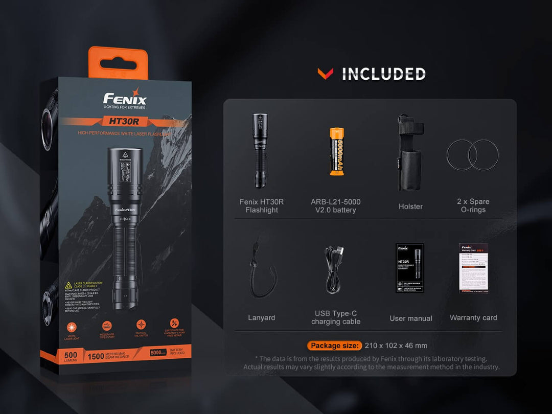 Fenix HT30R White Laser LED Flashlight - Discontinued - Fenix Store