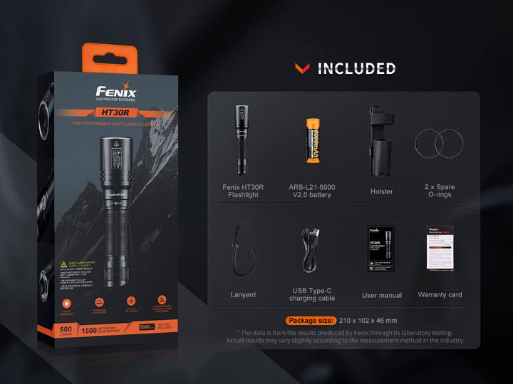 Fenix HT30R White Laser LED Flashlight - Discontinued - Fenix Store