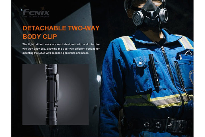Fenix LD22 V2 Compact LED Flashlight - 800 Lumens - Fenix Store