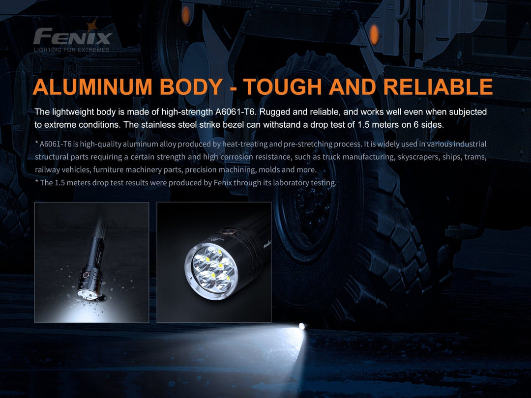 Fenix LR35R Rechargeable LED Flashlight - 10,000 Lumens - Fenix Store