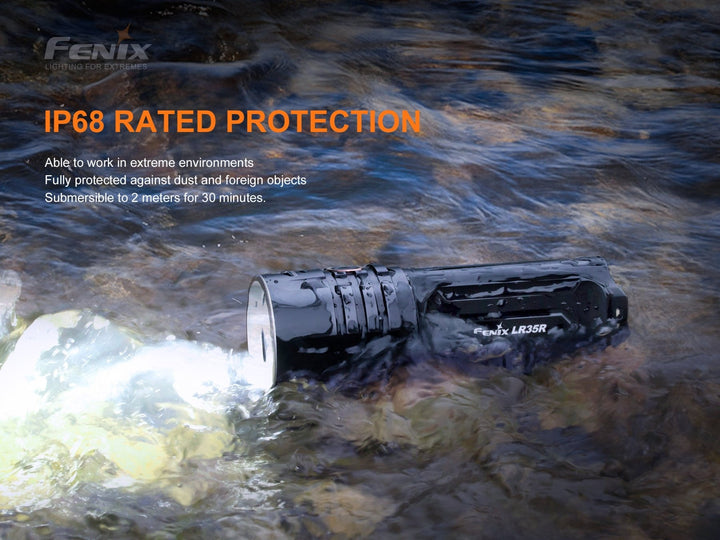 Fenix LR35R Rechargeable LED Flashlight - 10,000 Lumens - Fenix Store