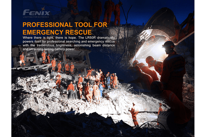 Fenix LR50R Multifunctional LED Search Light - 12000 Lumens - Fenix Store