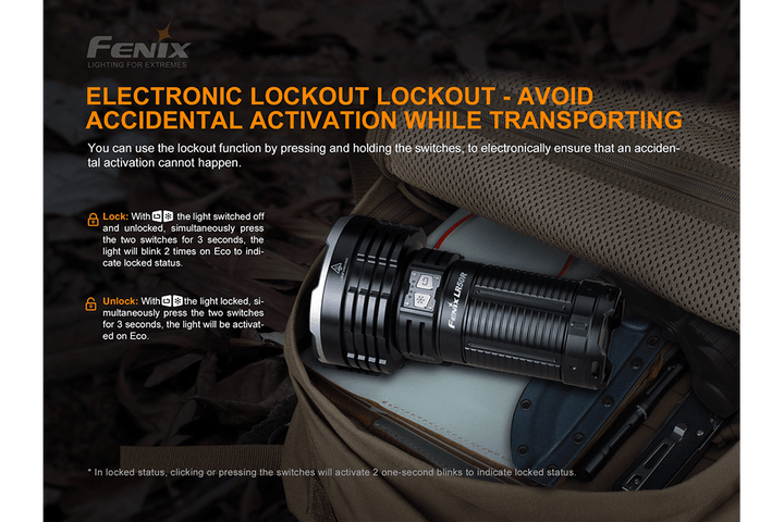 Fenix LR50R Multifunctional LED Search Light - 12000 Lumens - Fenix Store